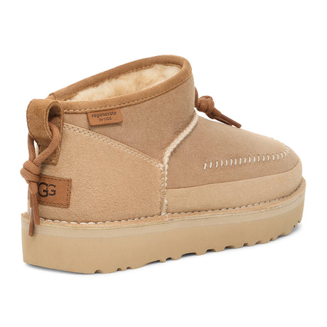 UGG® Ultra Mini Crafted Regenerate (Women) - Sand Boots - Casual - Low - The Heel Shoe Fitters