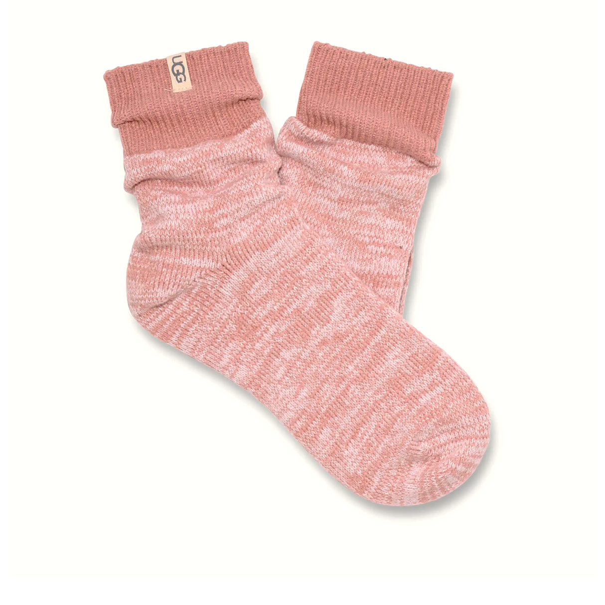 UGG® Rib Knit Slouchy Quarter (Women) - Blush Accessories - Socks - Lifestyle - The Heel Shoe Fitters