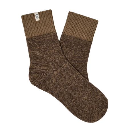UGG® Rib Knit Slouchy Quarter (Women) - Coffee Grounds Accessories - Socks - Lifestyle - The Heel Shoe Fitters
