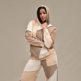 UGG® Raini Piecework Hoodie (Unisex) - Sand Multi Apparel - Top - Sweatshirt - The Heel Shoe Fitters