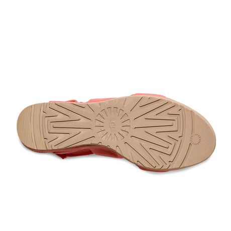 UGG® Ileana Ankle (Women) - Vibrant Coral Sandals - Heel/Wedge - The Heel Shoe Fitters