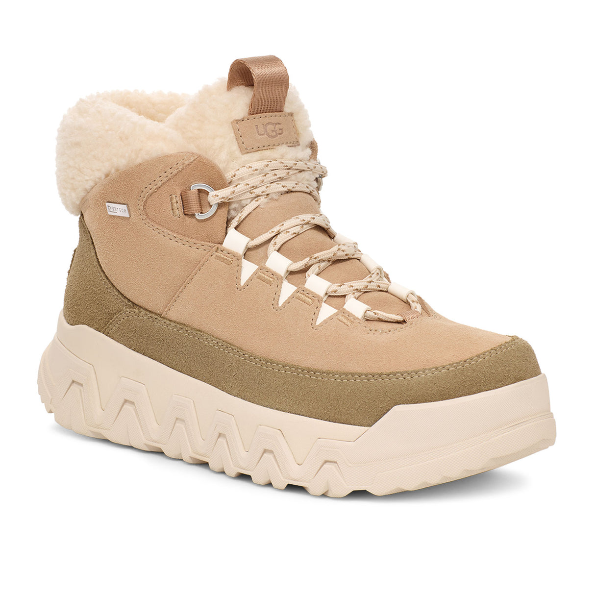 UGG® Terretrail Cozy Lace (Women) - Sand Boots - Winter - Low - The Heel Shoe Fitters