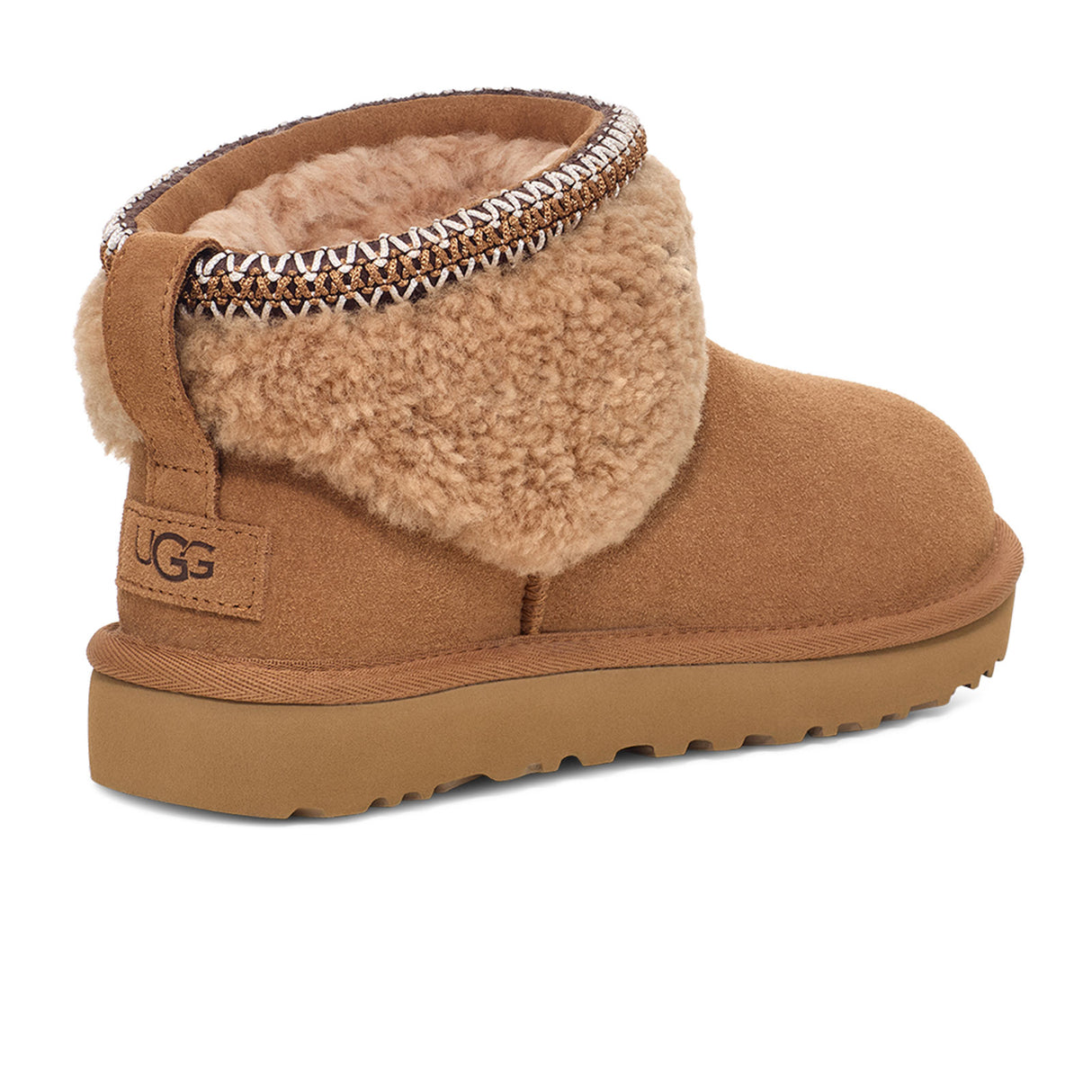 UGG® Classic Ultra Mini Maxi Curly Boot (Women) - Chestnut Boots - Casual - Low - The Heel Shoe Fitters