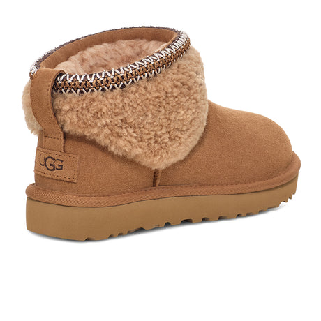 UGG® Classic Ultra Mini Maxi Curly Boot (Women) - Chestnut Boots - Casual - Low - The Heel Shoe Fitters