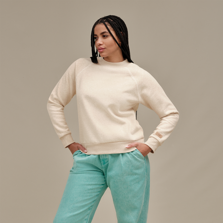 UGG® Classic Crewneck (Women) - Sand Heather Apparel - Top - Sweatshirt - The Heel Shoe Fitters