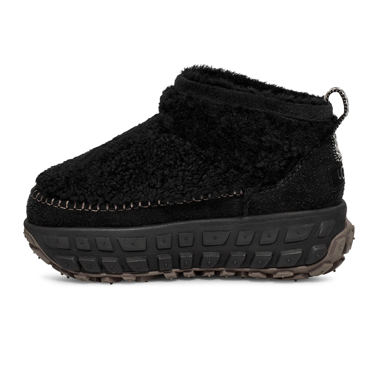 UGG® Venture Daze Ultra Mini Cozy Boot (Women) - Black Boots - Casual - Low - The Heel Shoe Fitters