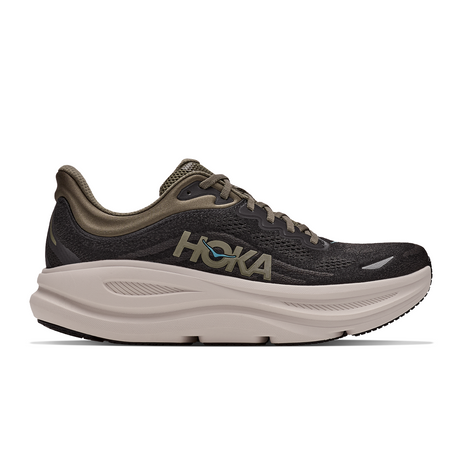 Hoka Bondi 9 Running Shoe (Men) - Black/River Rock Grey Athletic - Running - Cushion - The Heel Shoe Fitters