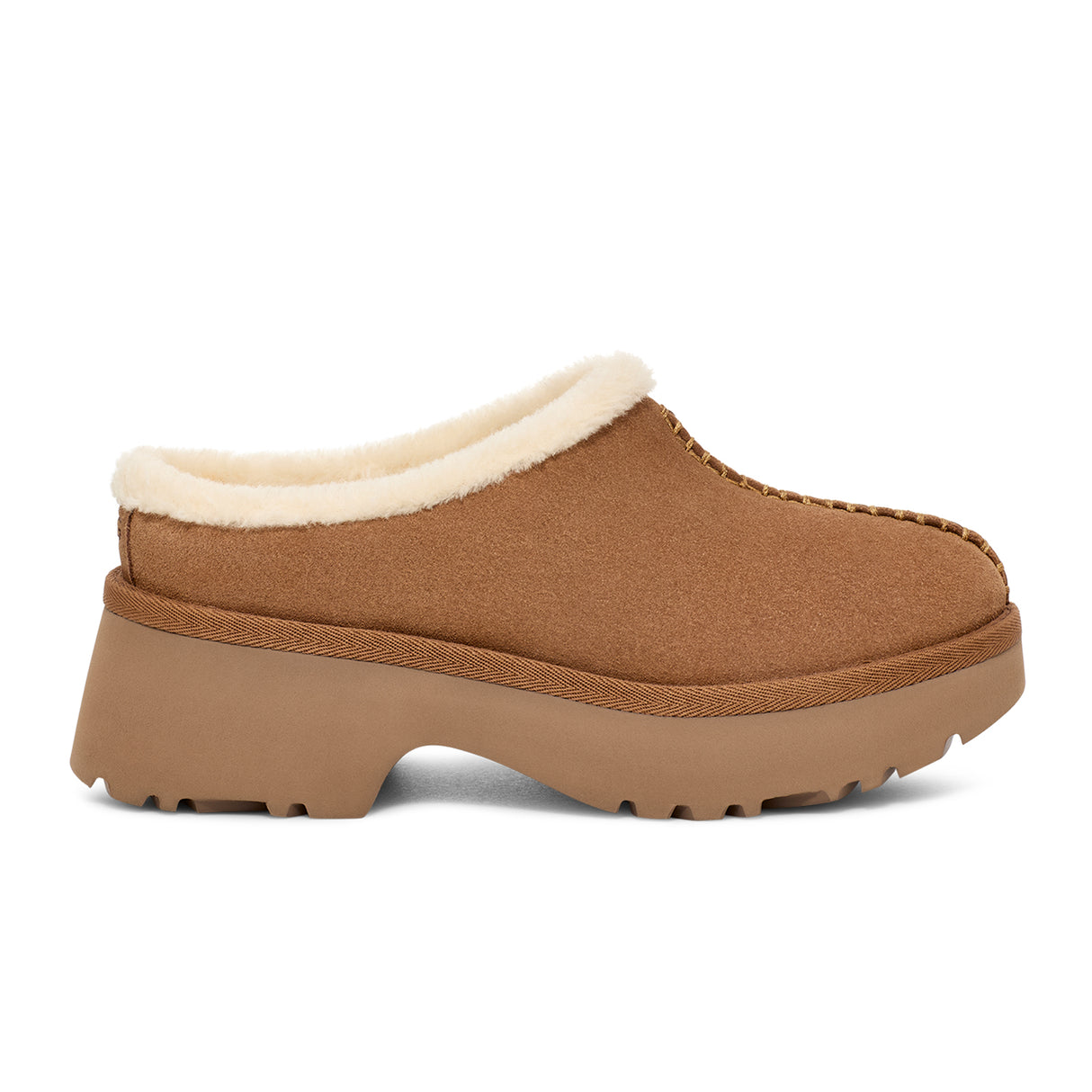 UGG® New Heights Cozy Clog (Women) - Chestnut Dress-Casual - Clogs & Mules - The Heel Shoe Fitters