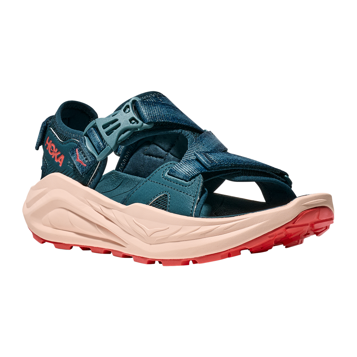 Hoka Infini Hike TC Sandal (Women) - Blue Twilight/Grapefruit