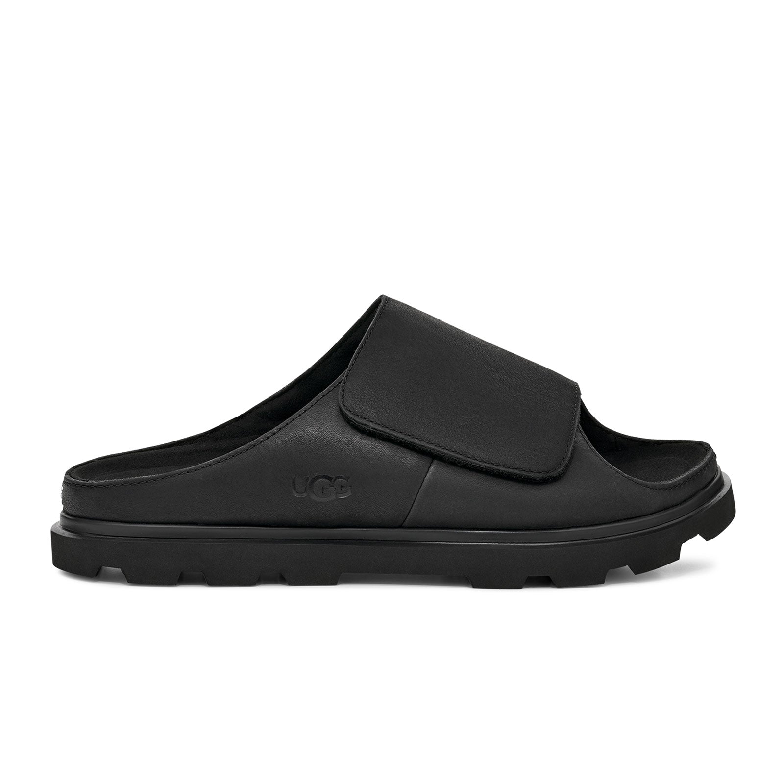 UGG Solano Slide (Men) - Black The Heel Shoe Fitters UGG Solano Slide (Men) - Black The Heel Shoe Fitters