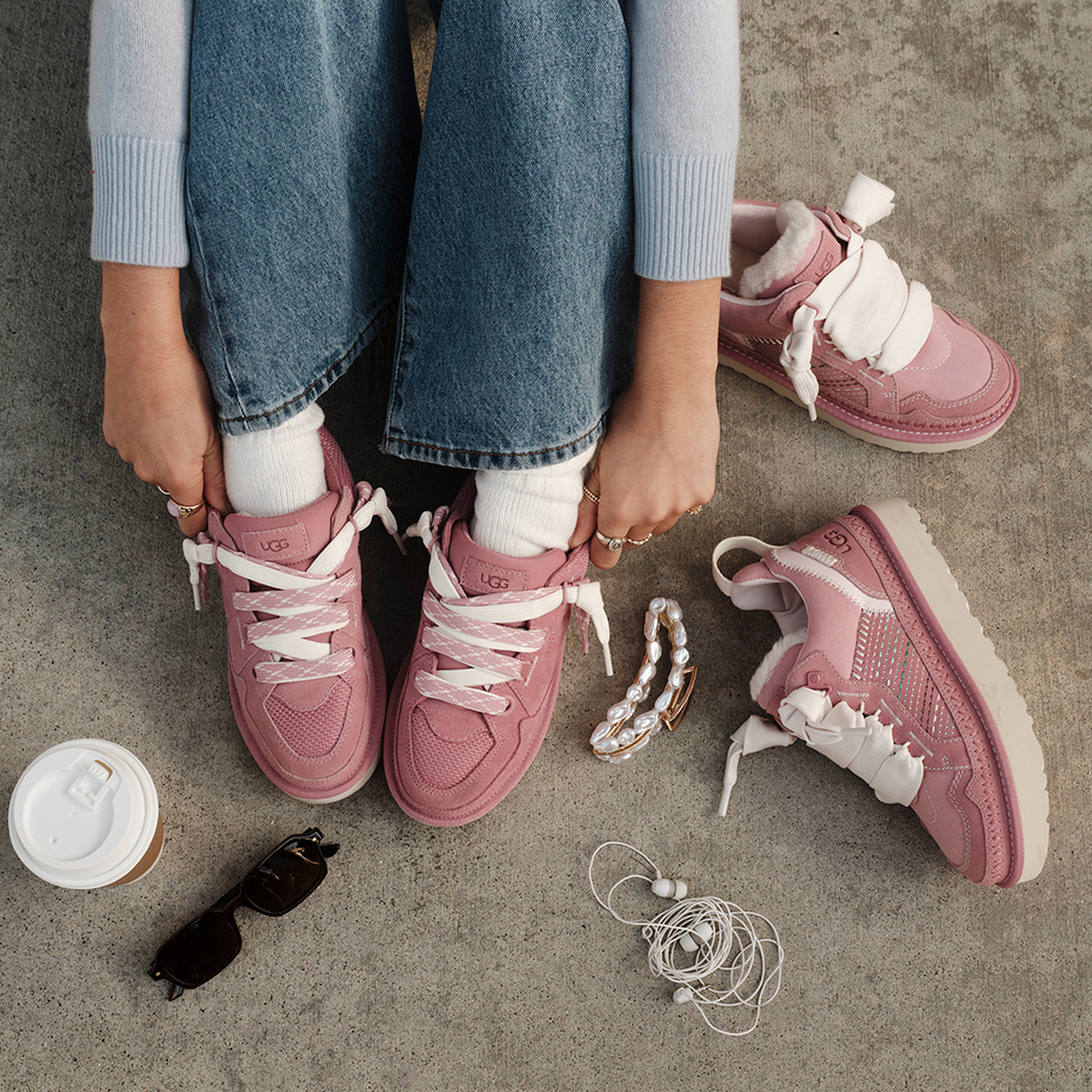 UGG® Lo Lowmel (Women) - Horizon Pink Athletic - Casual - Lace Up - The Heel Shoe Fitters