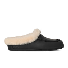 UGG® Ansley Mule Leather (Women) - Black Dress-Casual - Slipper - The Heel Shoe Fitters