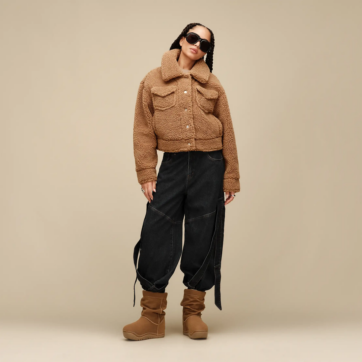 UGG® Frankie Short Trucker Jacket (Women) - Chestnut