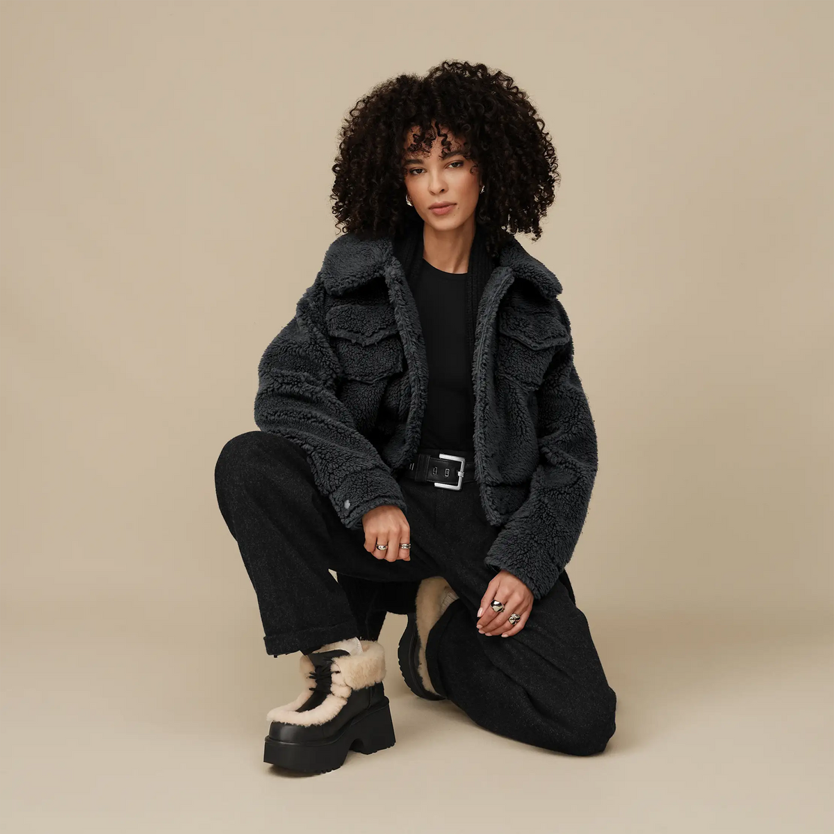 UGG® Frankie Short Trucker Jacket (Women) - Ink