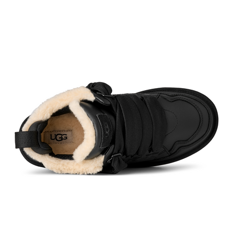 UGG® Lowmel (Women) - Black Leather Athletic - Casual - Lace Up - The Heel Shoe Fitters