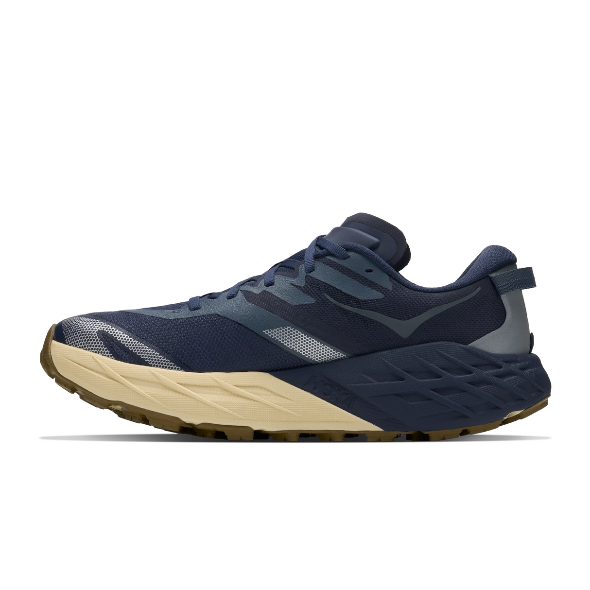 Hoka Speedgoat 7 Trail Running Shoe (Men) - Varsity Navy/Barley Flour