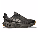 Hoka Challenger 8 GTX Trail Running Shoe (Men) - Asphalt Grey/Varsity Yellow
