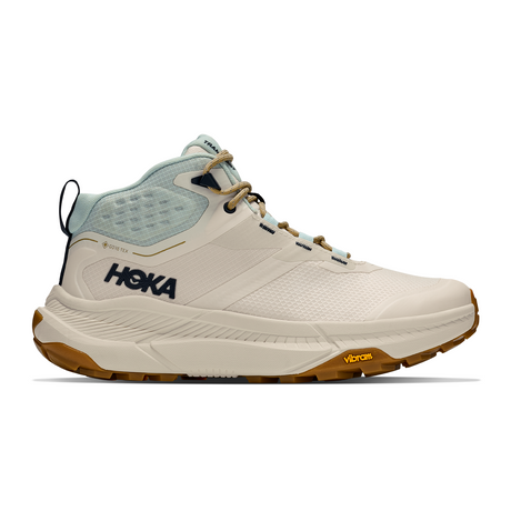 Hoka Transport Hike GTX (Women) - Alabaster/Glimmering Blue Hiking - Mid - The Heel Shoe Fitters