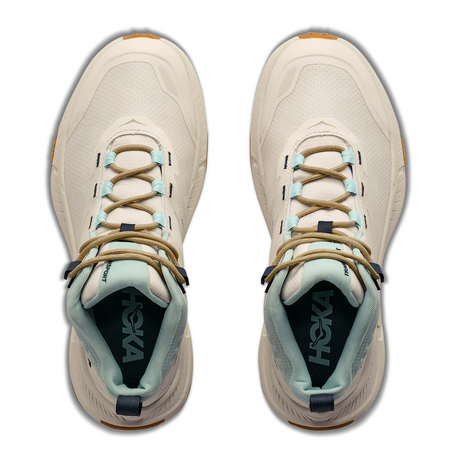 Hoka Transport Hike GTX (Women) - Alabaster/Glimmering Blue Hiking - Mid - The Heel Shoe Fitters
