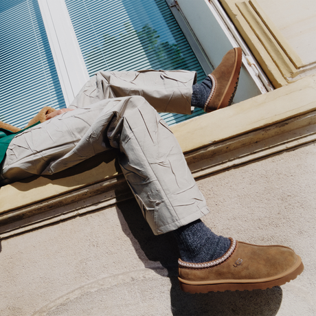 UGG® Tasman Baxter (Men) - Chestnut Dress-Casual - Slipper - The Heel Shoe Fitters