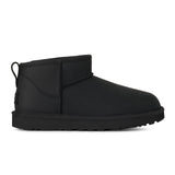 UGG® Classic Ultra Mini (Women) - Black Leather Boots - Casual - Low - The Heel Shoe Fitters