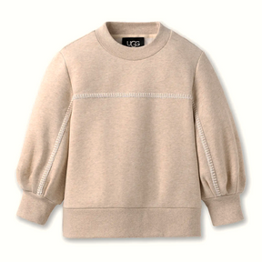 UGG® Classic Puff Sleeve Top (Women) - Sand Heather Apparel - Top - Long Sleeve - The Heel Shoe Fitters