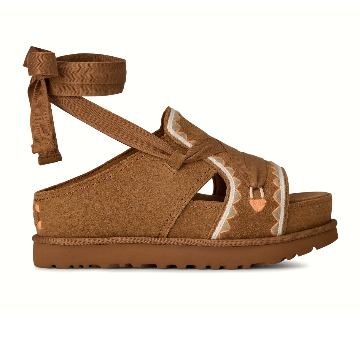 UGG® GoldenStar Hi Artistitch (Women) - Chestnut Multi