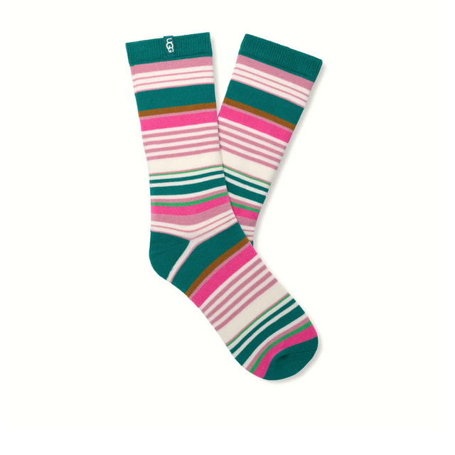 UGG® Kashton Crew (Women) - Curb Appeal Stripe Accessories - Socks - Lifestyle - The Heel Shoe Fitters