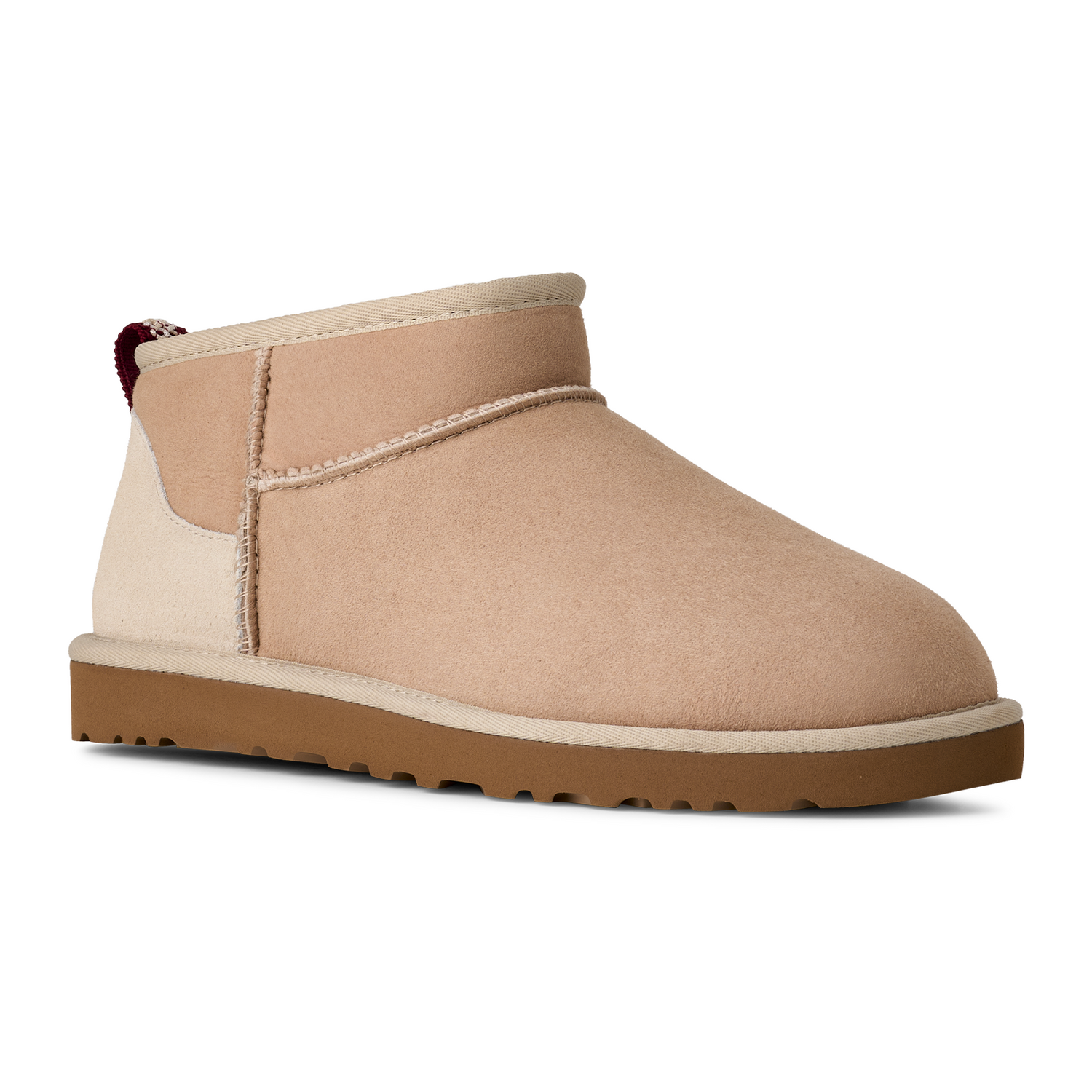 UGG® Classic Ultra Mini (Unisex) - Driftwood/Biking Red – The Heel UGG® Classic Ultra Mini (Unisex) - Driftwood/Biking Red – The Heel