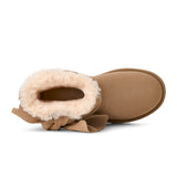 UGG® Classic Mini Bow (Women) - Sand Boots - Casual - Low - The Heel Shoe Fitters