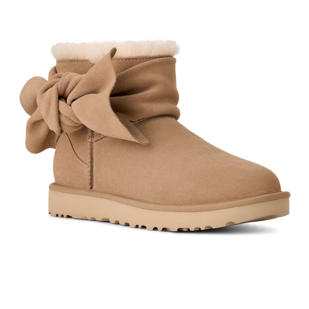 UGG® Classic Mini Bow (Women) - Sand Boots - Casual - Low - The Heel Shoe Fitters
