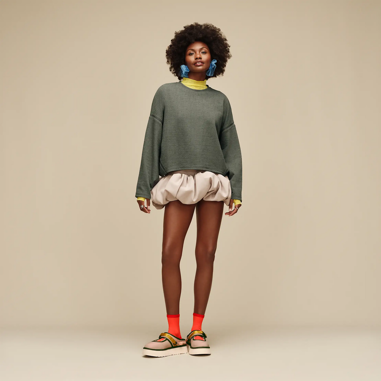 UGG® Hayvie Crewneck (Women) - Green Grey Apparel - Top - Long Sleeve - The Heel Shoe Fitters