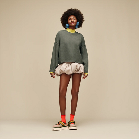UGG® Hayvie Crewneck (Women) - Green Grey Apparel - Top - Long Sleeve - The Heel Shoe Fitters