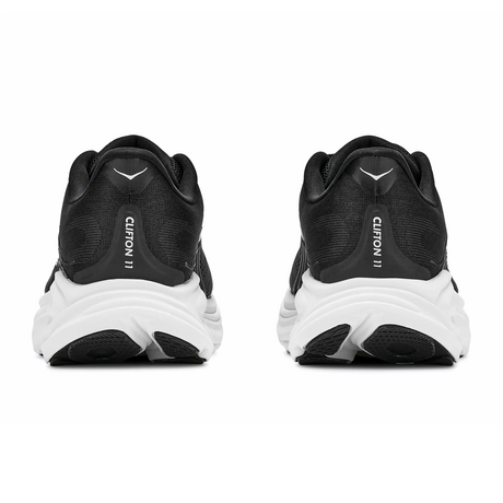 Hoka Clifton 11 Running Shoe (Men) - Black/White Athletic - Running - Neutral - The Heel Shoe Fitters