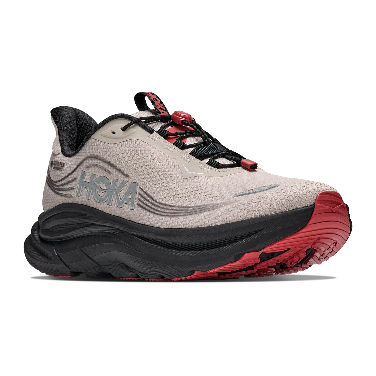 Hoka Clifton 11 GTX Running Shoe (Men) - River Rock Grey/Carbon Black