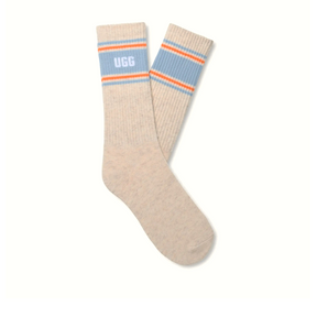 UGG® Jedlyn Varsity Crew (Women) - Nimbus Heather/Clear Sapphire Accessories - Socks - Lifestyle - The Heel Shoe Fitters