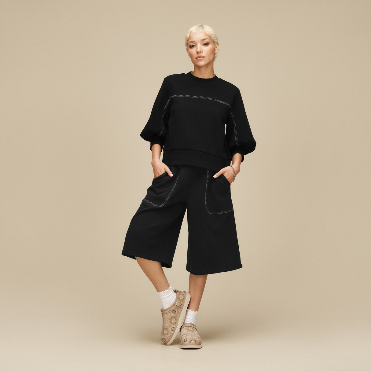 UGG® Classic Micro Sun Stitch (Women) - Mustard Seed Boots - Casual - Low - The Heel Shoe Fitters