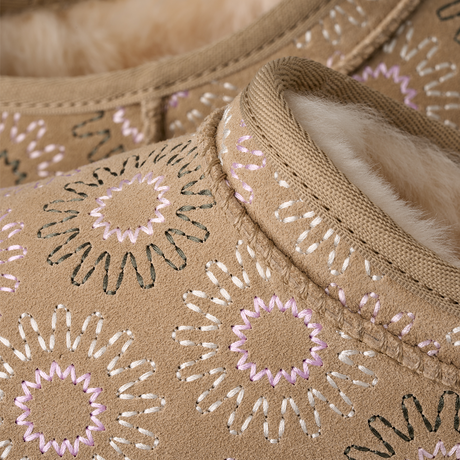 UGG® Classic Micro Sun Stitch (Women) - Mustard Seed Boots - Casual - Low - The Heel Shoe Fitters