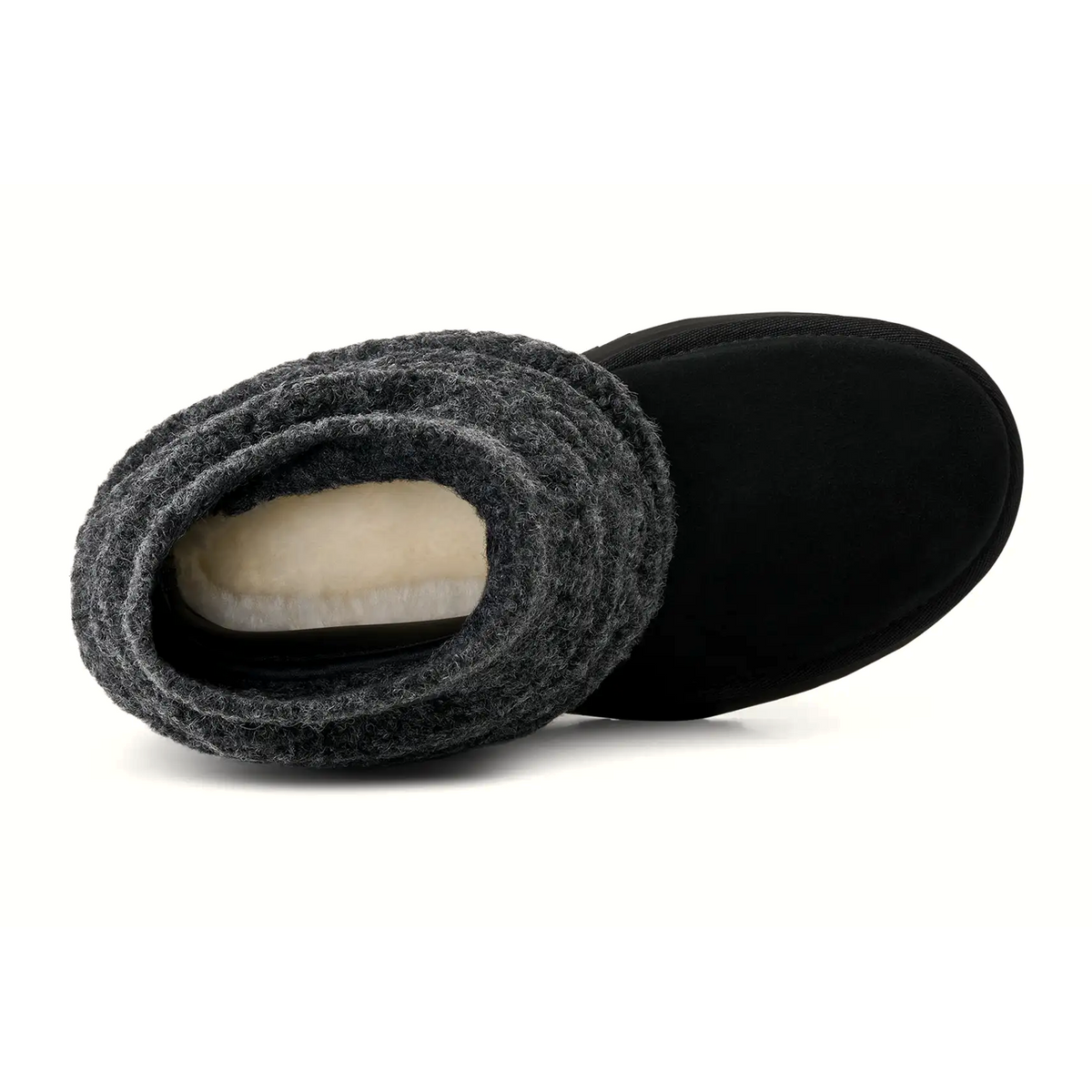 UGG® Classic Mini Dipper Legwarmer (Women) - Black Boots - Casual - High - The Heel Shoe Fitters