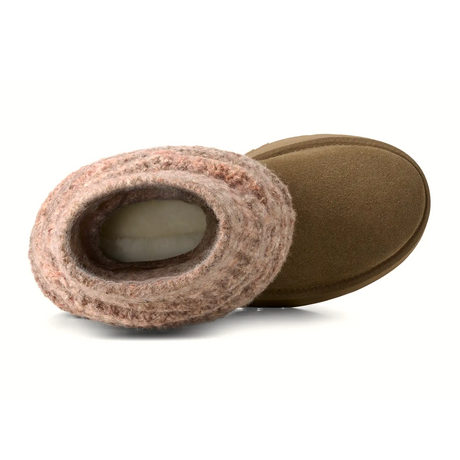 UGG® Classic Mini Dipper Legwarmer (Women) - Light Bronze Boots - Casual - High - The Heel Shoe Fitters