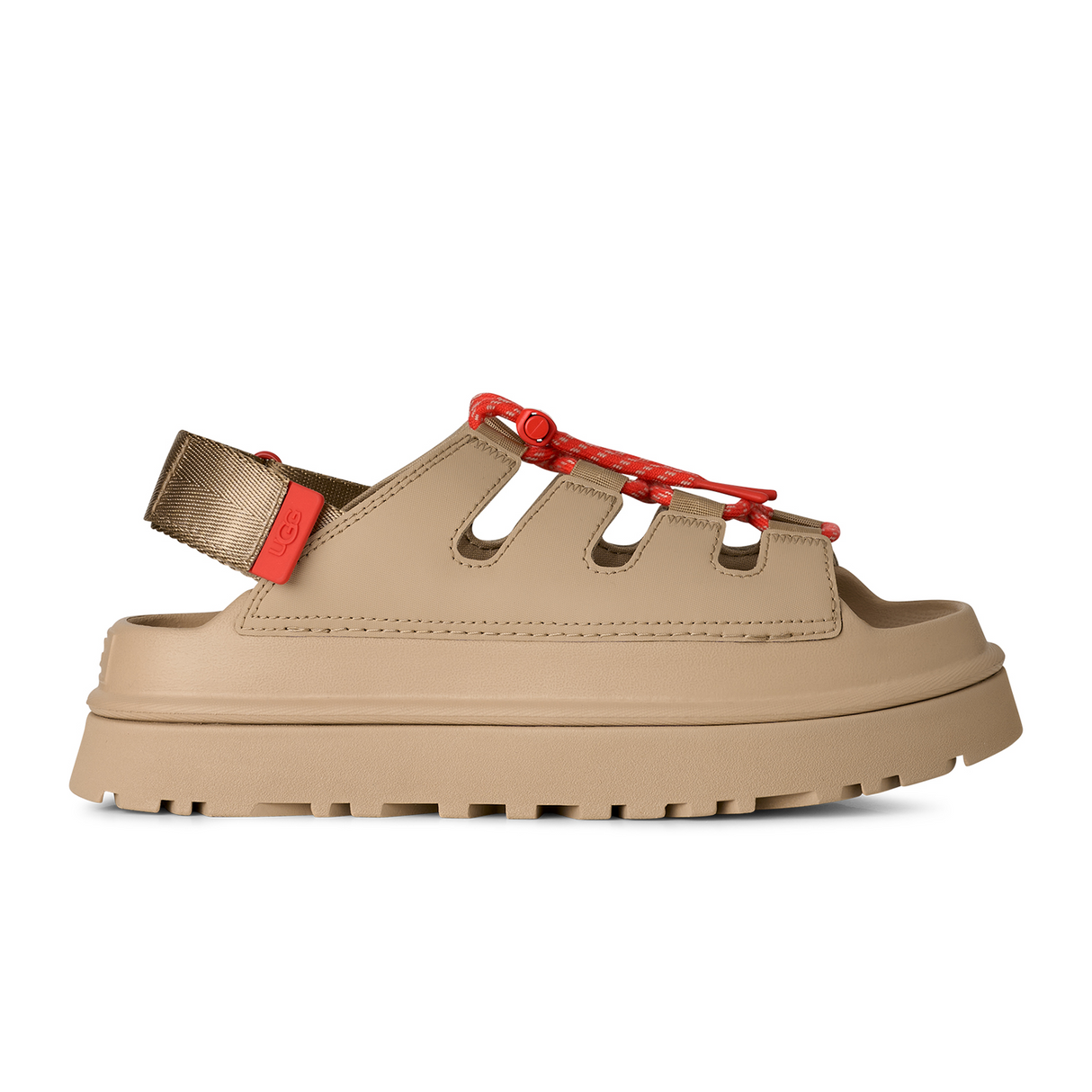 UGG® GoldenGlow Toggle (Women) - Mustard Seed Sandal - Backstrap - The Heel Shoe Fitters