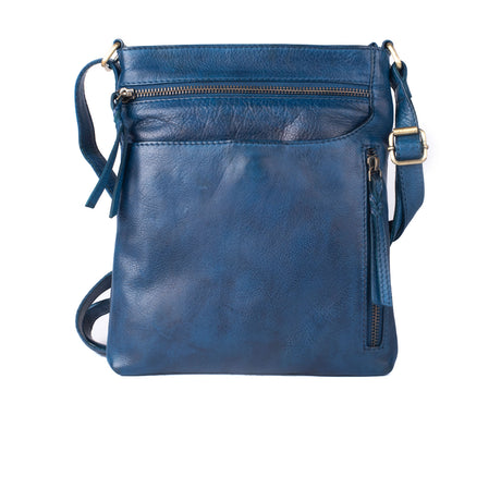 Milo Edith Crossbody Bag - Blue Leather Accessories - Bags - Crossbody - The Heel Shoe Fitters