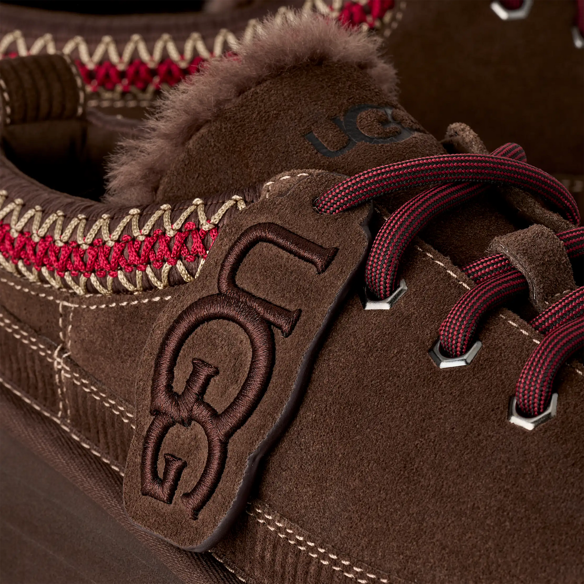 UGG® Heritage Lace Up Slipper (Women) - Burnt Cedar