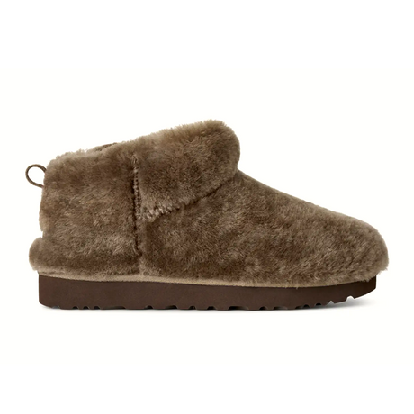 UGG® Classic Ultra Mini Fluffed (Women) - Light Bronze Boots - Casual - Low - The Heel Shoe Fitters