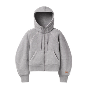 UGG® Classic Full-Zip Hoodie (Women) - Grey Heather Apparel - Top - Sweatshirt - The Heel Shoe Fitters