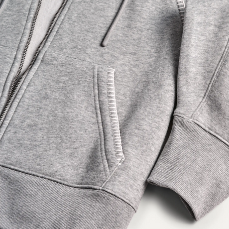 UGG® Classic Full-Zip Hoodie (Women) - Grey Heather Apparel - Top - Sweatshirt - The Heel Shoe Fitters