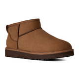 UGG® Classic Ultra Mini Nubuck (Women) - Dark Chestnut