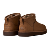 UGG® Classic Ultra Mini Nubuck (Women) - Dark Chestnut