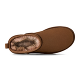 UGG® Classic Ultra Mini Nubuck (Women) - Dark Chestnut