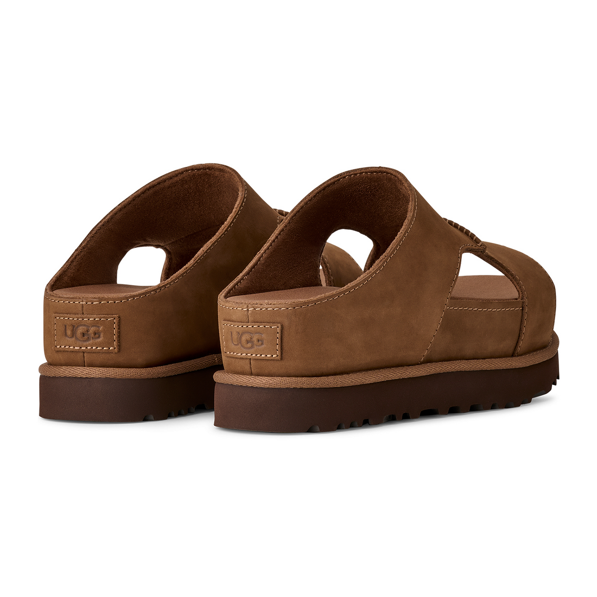 UGG® GoldenStar Hi Cutout Slide (Women) - Dark Chestnut